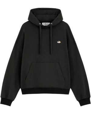 Fiorucci Logo-Embroidered Hoodie - Black