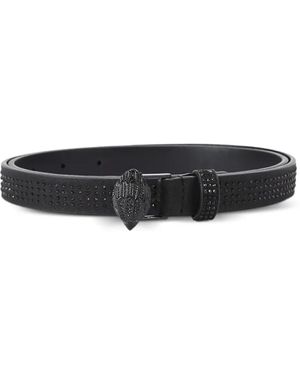 Kurt Geiger Embellished Buckle Belt - White
