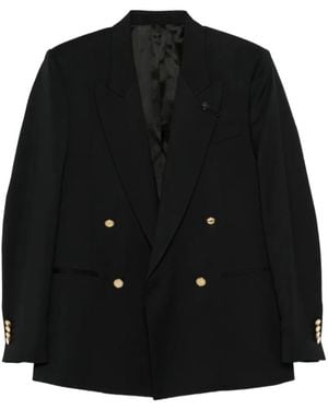 Lardini Double-Breasted Blazer - Black
