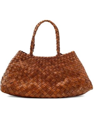 Dragon Diffusion Woven Leather Shoulder Bag - ブラウン