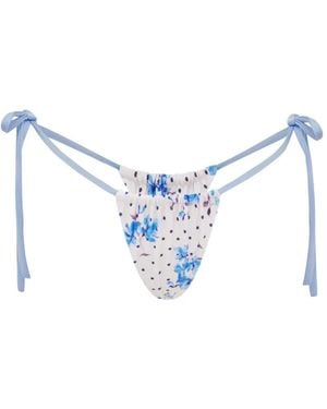 FAE SWIM Birdie Bikini Bottoms - Blue