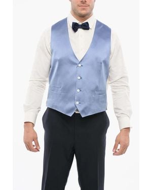 Corneliani Welt-Pocket Waistcoat - Blue