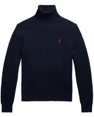Polo Ralph Lauren Roll-Neck Jumper - Blue