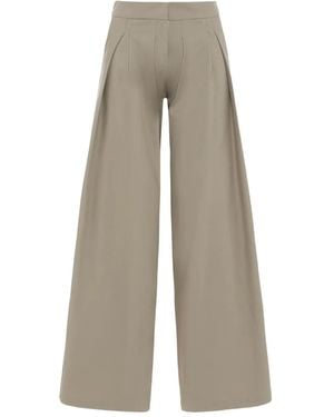 LeKasha Concealed-Fastening Trousers - White