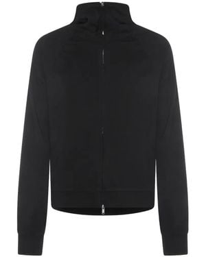 Thom Krom Zip-Up Jumper - Black