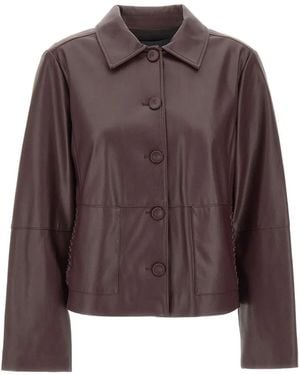 Elena Miro Button-Up Jacket - Brown