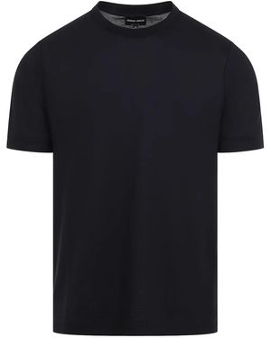 Giorgio Armani ウール トップ - ブラック