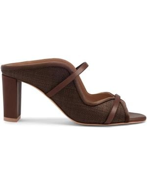 Malone Souliers Norah 70Mm Raffia Sandals - Brown