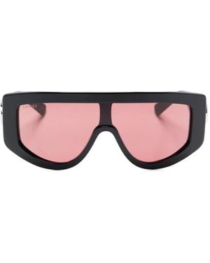 Gucci Occhiali Da Sole Con Placca Gg - Rosa
