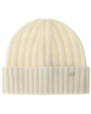 Herno Bonnet En Maille Côtelée - Natural