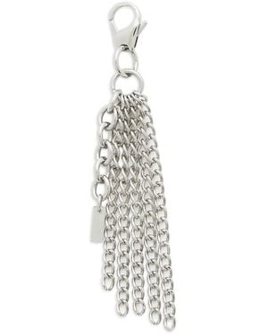 DIESEL Charm Para Bolso Con Placa Del Logo - Blanco