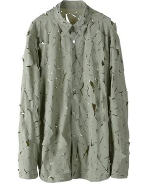 Post Archive Faction PAF カットアウト シャツ - グリーン