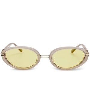 The Attico X Linda Farrow Ambra Sunglasses - Metallic