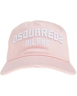 DSquared² エンブロイダリー キャップ - ピンク