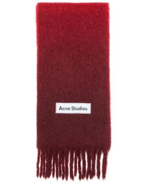 Acne Studios Gradient-Effect Scarf - Red