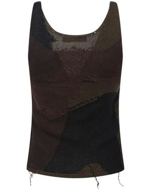 Our Legacy Solo Intarsia Distressed Top - Black