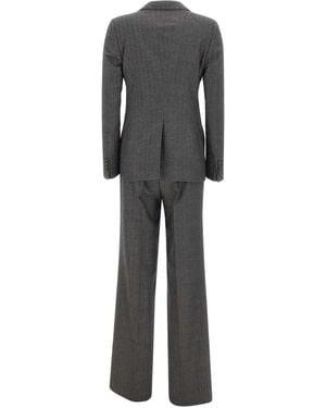Tagliatore Herringbone Two-Button Suit - Grey
