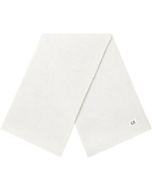 C.P. Company Extra-Fine Merino Wool Scarf - White