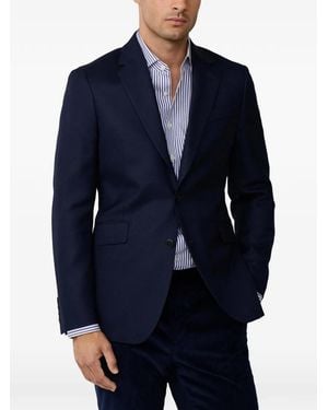 Hackett Hopsack-Sakko Mit Fallendem Revers - Blau