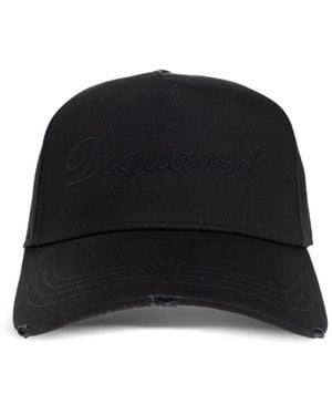 DSquared² Baseballkappe aus Baumwolle - Schwarz