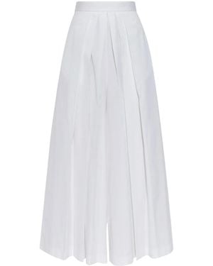 Fabiana Filippi Pleat-Detailing Trousers - White