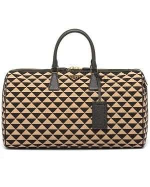 Prada Reistas Met Borduurwerk - Metallic