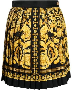Versace 'Barocco' Short Skirt - Black