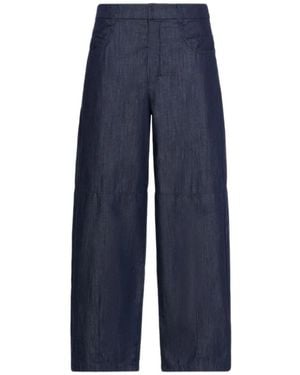 Max Mara Barrel-Leg Jeans - Blue