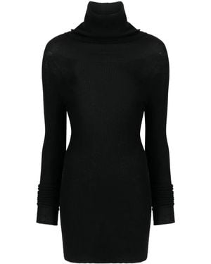 Rick Owens Rollkragenpullover Aus Schurwolle - Schwarz