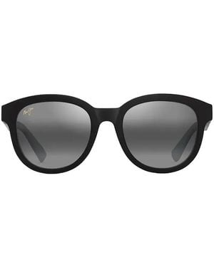 Maui Jim Ihupani Round-Frame Sunglasses - Black