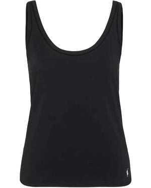 Polo Ralph Lauren Scoop-Neck Top - Black