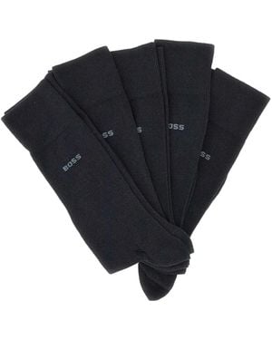 BOSS Logo Socks (Pack Of Five) - Black