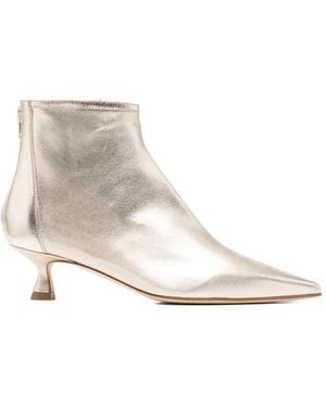 Anna F. Pointed-Toe Boots - White