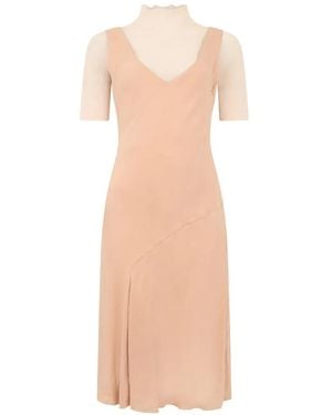 Moschino Layered-Effect Midi Dress - White