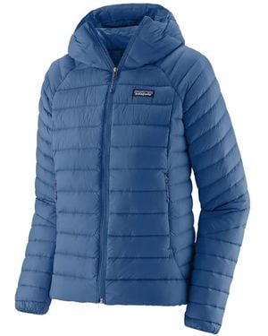 Patagonia Hooded Quilted Jacket - Blue