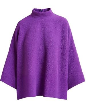 Essentiel Antwerp Bluse mit Stehkragen - Lila