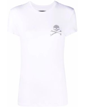 Philipp Plein ラインストーンスカル Tシャツ - ホワイト