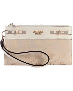 Guess Melinda 4G Logo Wallet - Natural