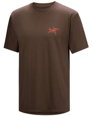 Arc'teryx T-Shirt Kragg Sl À Logo - Marron