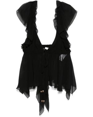 Chloé Zijden Blouse - Zwart