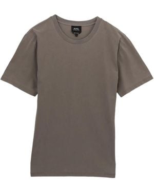 A.P.C. T-Shirt Met Ronde Hals - Grijs