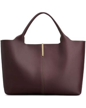 Tod's TOD 's Bolsa de compras de cuero mediano - Morado