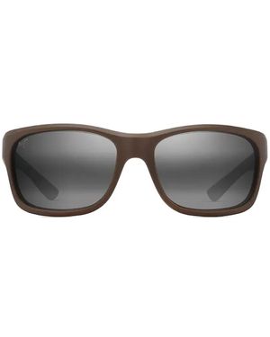 Maui Jim Gafas De Sol Ano Nui Con Montura Rectangular - Gris