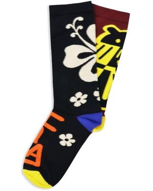 Walter Van Beirendonck Boom Hawaii Socks - Red