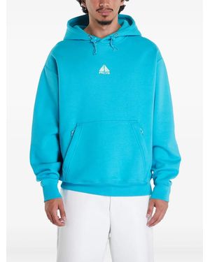 Nike Therma-Fit Logo Fleece Hoodie - Blue