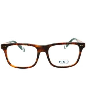 Polo Ralph Lauren Rectangle-Frame Glasses - Black