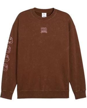 PUMA X Tmnt Graphic Crew-neck Sweatshirt - ブラウン