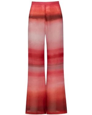Baobab Lulu High-Rise Palazzo Pants - Red