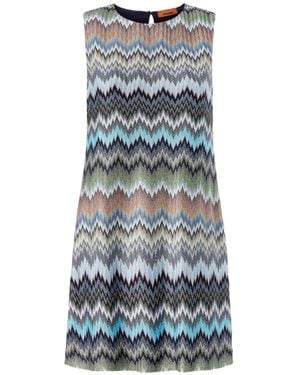 Missoni Zig Zag Short Dress - Grey