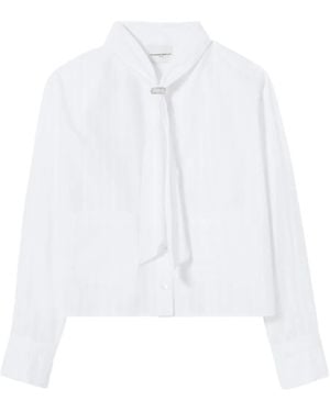 Claudie Pierlot Striped Cotton Shirt - White